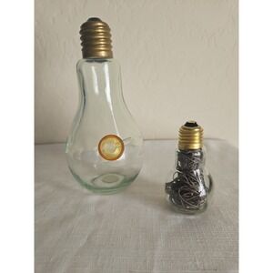 Lightbulb Decanter Repurposed Into Water Bong With Mini Lightbulb Decanter...